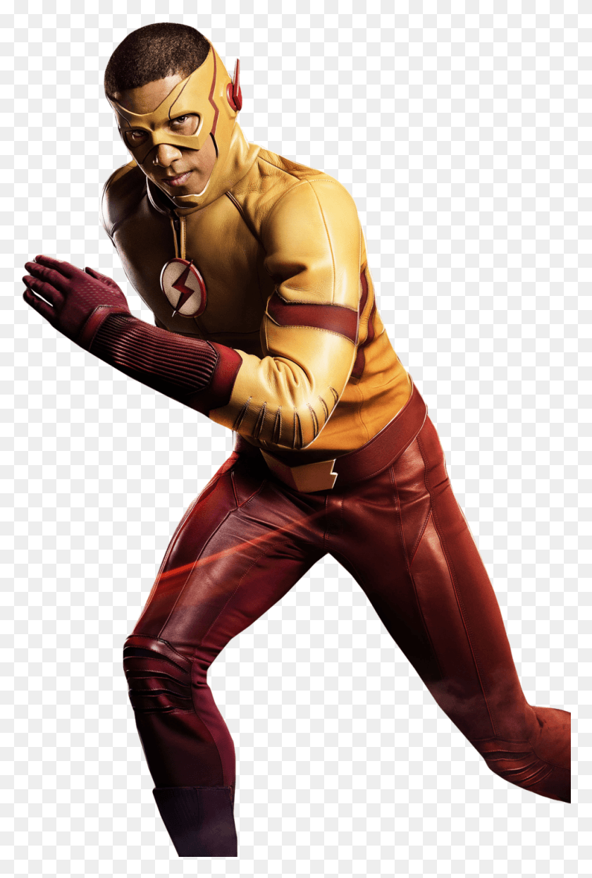 968x1473 The Flash Cw Kid Flash Cw, Person, Human, Sport HD PNG Download