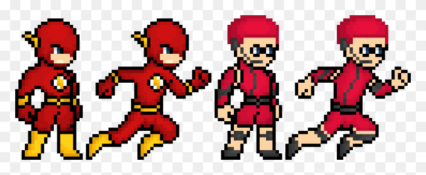 1230x450 The Flash Pixel Art Collection Pixel Art The Flash, Super Mario, Text, Weapon HD PNG Download