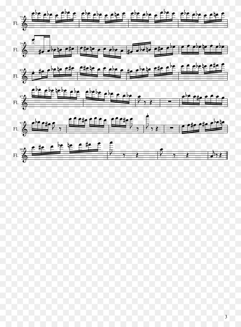 749x1080 The Flight Of The Bumble Bee Sheet Music Composed By Song Of The Caged Bird Sheets, Gray, World Of Warcraft HD PNG Download