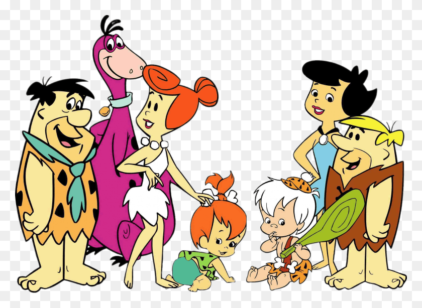 The Flintstones Dan Reruntuhan Flintstones Karakter Kartun, Komik, Buku HD ...