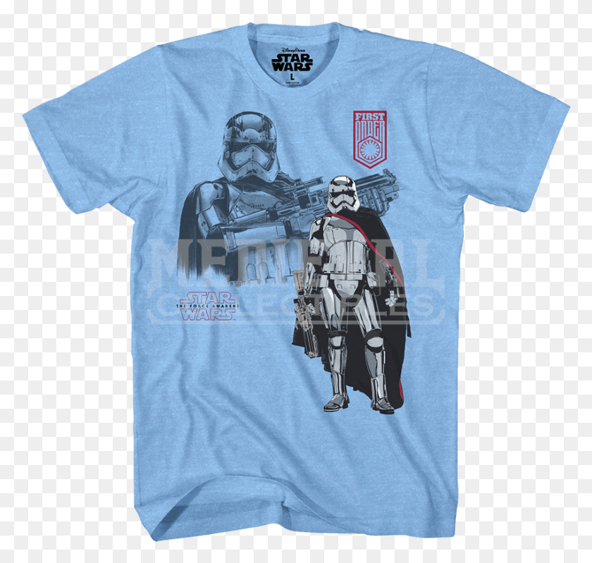 851x807 The Force Awakens Captain Phasma T Shirt Technicolor T Shirt, Clothing, Apparel, T-shirt HD PNG Download