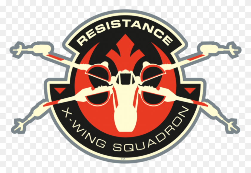 800x534 Descargar Png El Despertar De La Fuerza, Primer Escuadrón De La Resistencia X Ala, Logotipo, Símbolo, Marca Registrada Hd Png