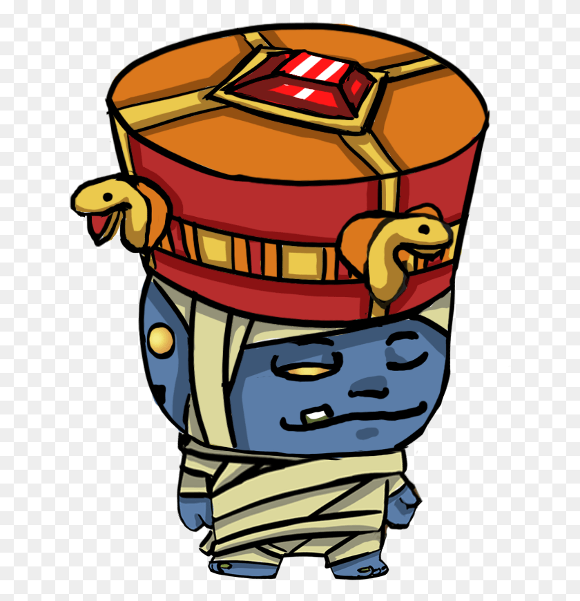640x810 The Four Faced Mummy Has You Guessed It Four Faces Cartoon, Helmet, Clothing, Apparel HD PNG Download