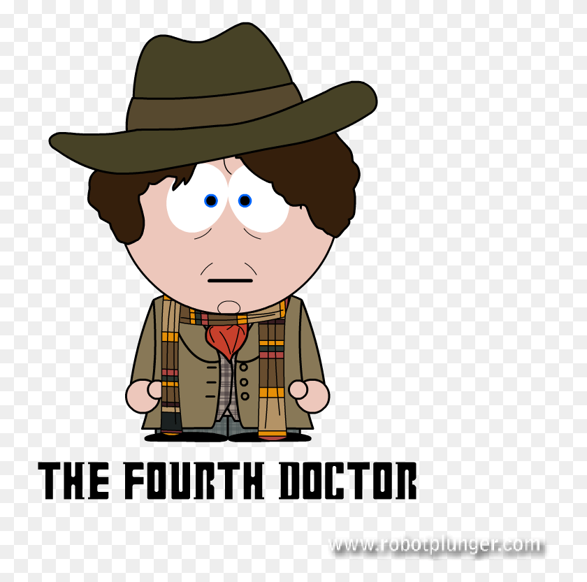 734x773 The Fourth Doctor Doctor Who Tom Baker Cartoon, Clothing, Apparel, Hat HD PNG Download