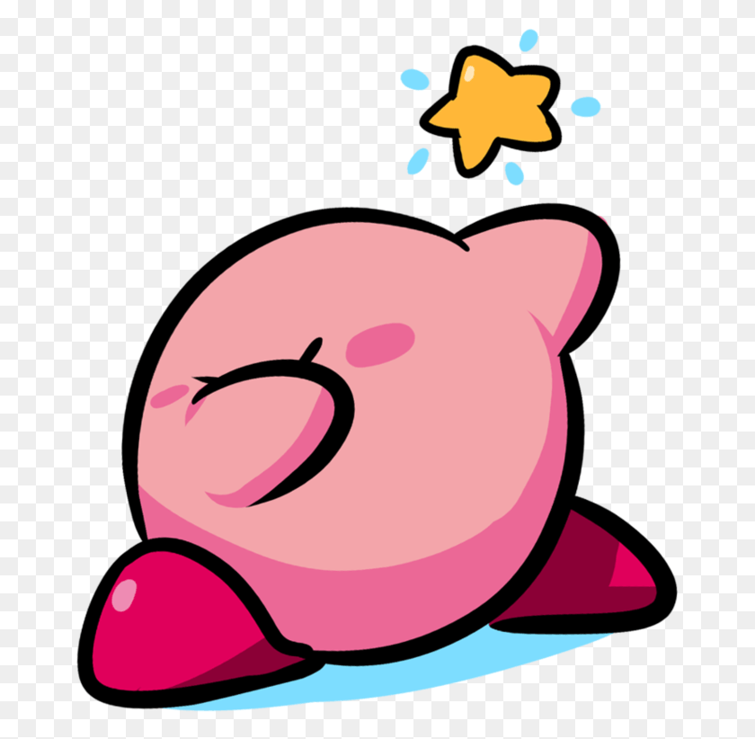 671x762 La Diversión De Kirby Dab Por Srpelo Kirby Dab, Hucha, Peluche, Juguete Hd Png