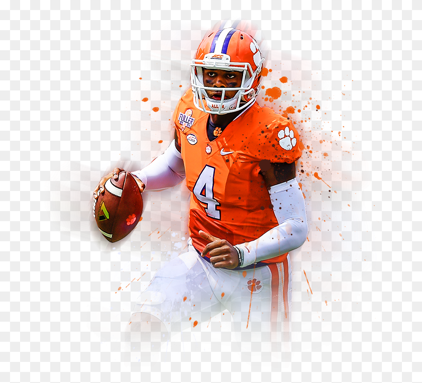 669x702 The Future Is Bright For Clemson Football And Pintura Kick American Football, Helmet, Clothing, Apparel HD PNG Download