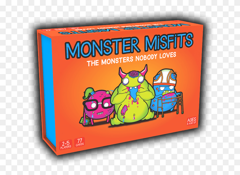663x554 Игра Простая Игра Monster Misfits, Этикетка, Текст, Кошка Hd Png Скачать