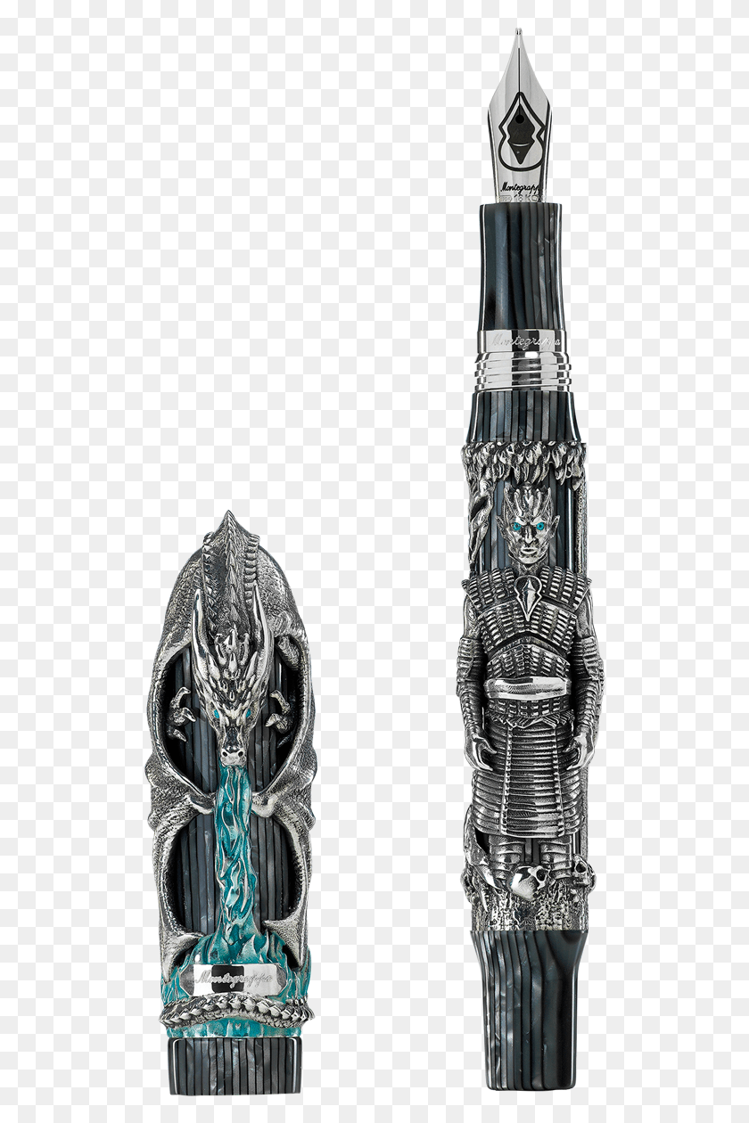 518x1200 The Game Of Thrones Winter Is Here Fountain Pen Silver Montegrappa Winter Is Here Pen, Bottle, Crystal HD PNG Download