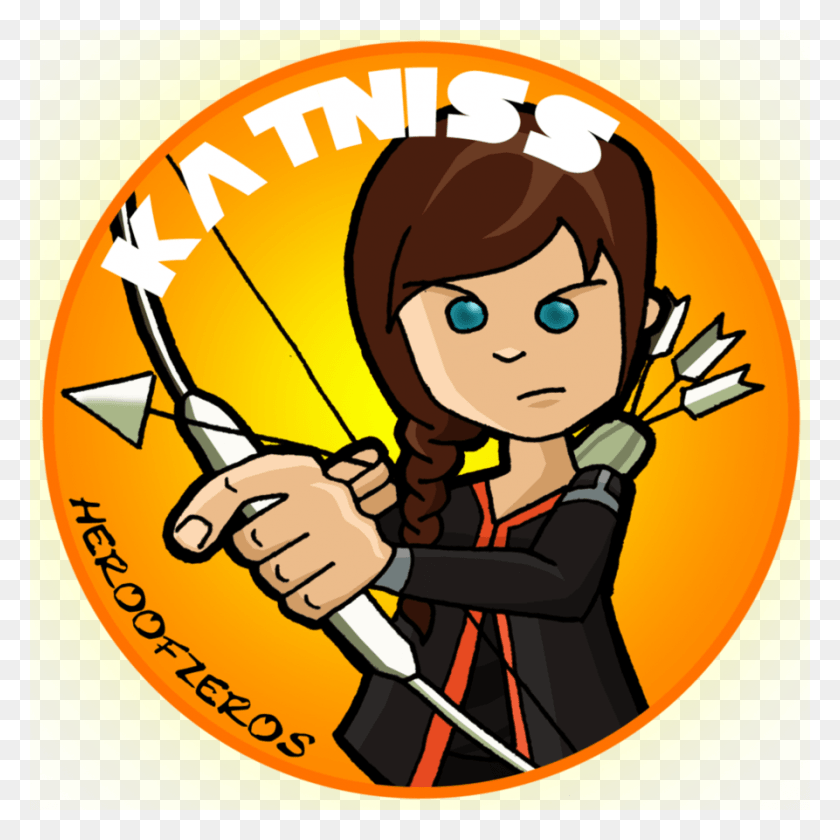 893x894 The Games Katniss By Cartoon, Person, Human, Archery HD PNG Download
