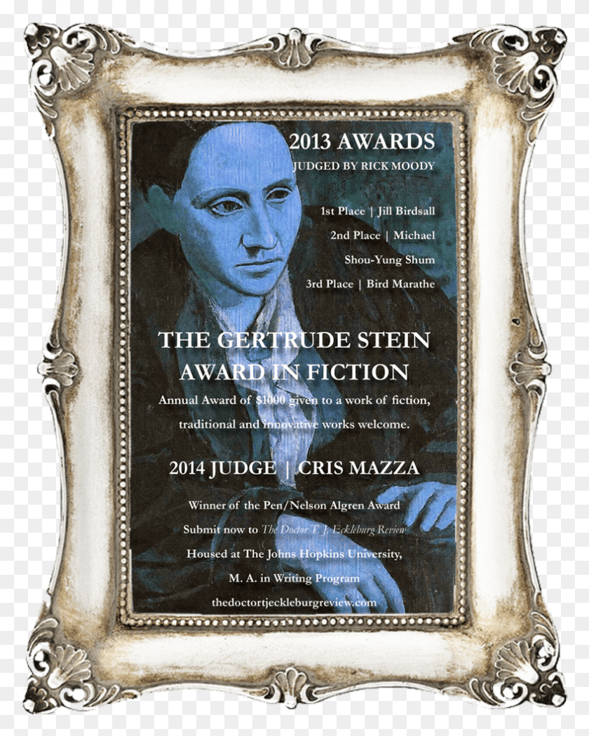 787x999 The Gertrude Stein Award In Fiction Picture Frame, Pillow, Cushion, Person HD PNG Download