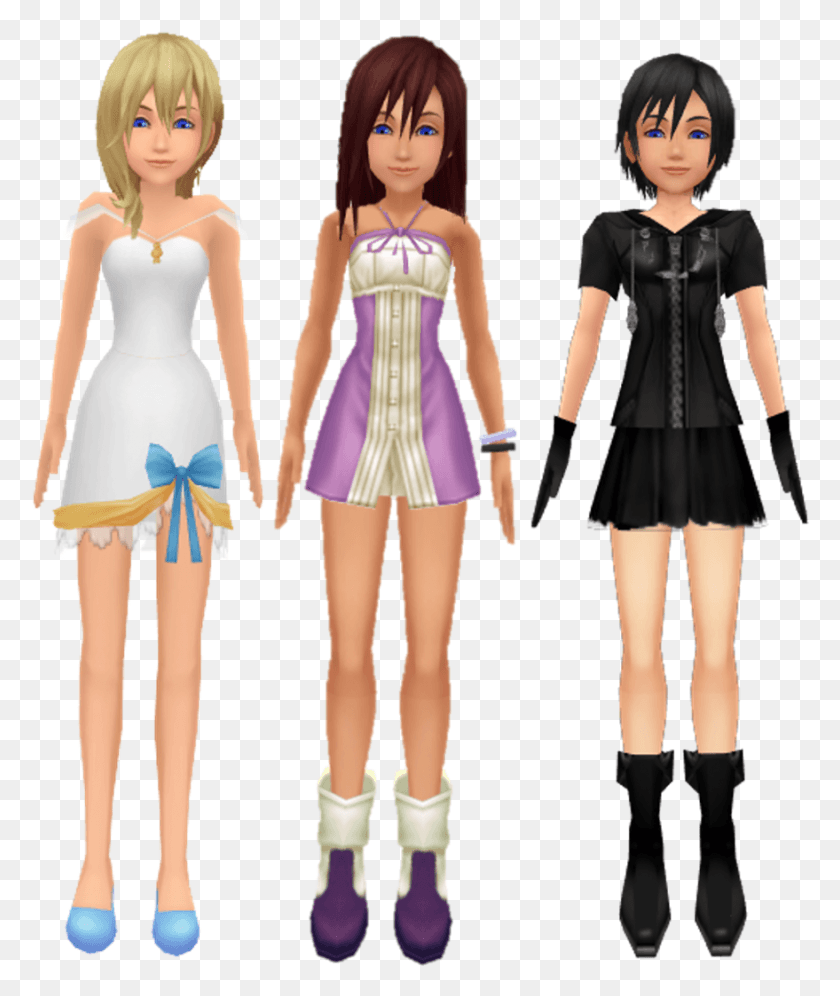 879x1055 Девушки Из Kingdom Hearts Images Kairi Kingdom Hearts Namine, Кукла, Игрушка, Человек Hd Png Скачать