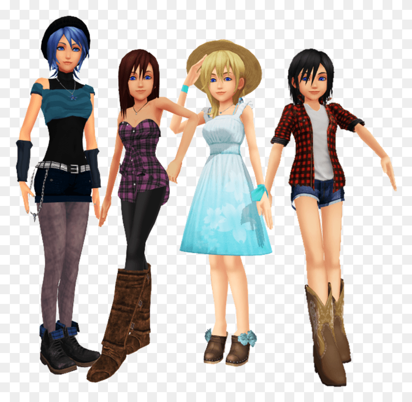 1350x1316 Las Chicas De Kingdom Hearts Images Kingdom Hearts Girls Kingdom Hearts Kairi Namine Xion, Persona, Humano, Personas Hd Png