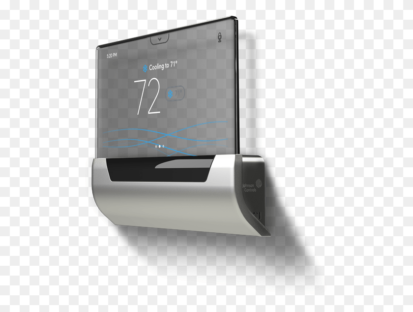499x574 The Glas Thermostat Integrates A See Through Oled Touch, Electronics, Appliance HD PNG Download
