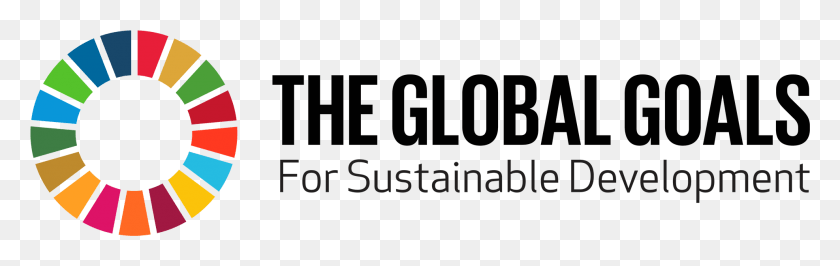 1975x522 Descargar Png El Objetivo Global Color Horizontal Logo Logo Los Objetivos Globales Para El Desarrollo Sostenible, Texto, Cara, Alfabeto Hd Png
