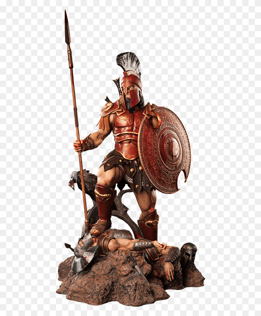 480x958 The God Of War Statue By Arh Studios Ares Greek God, Armor, Person, Human HD PNG Download