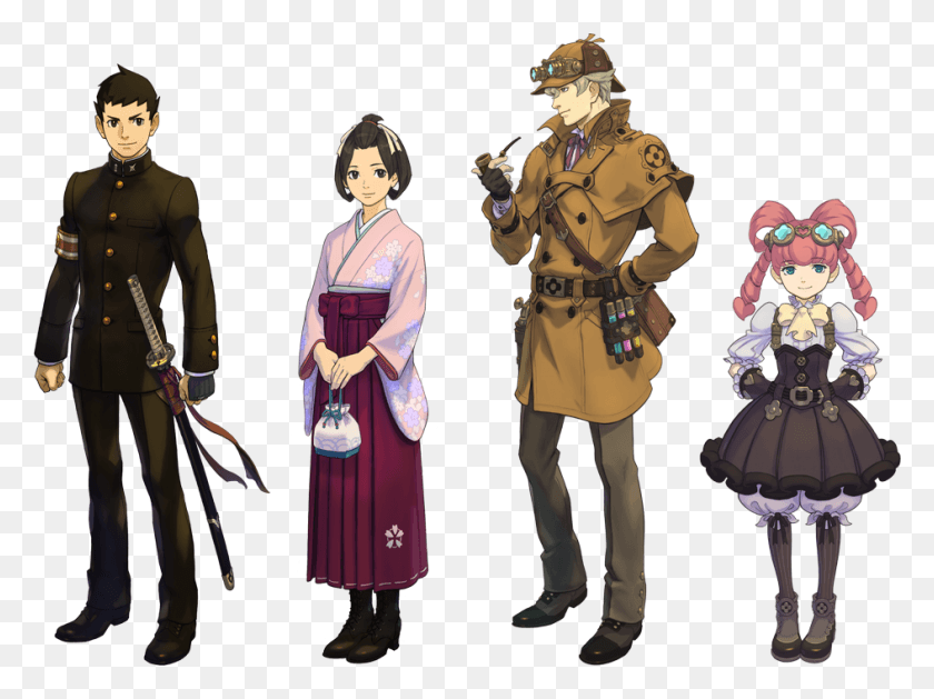 944x689 The Great Ace Attorney Official, Clothing, Apparel, Person Descargar Hd Png