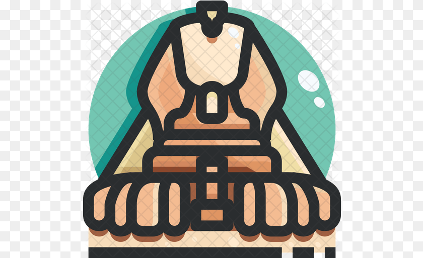 513x513 The Great Sphinx Icon Art, Grass, Plant, Lawn PNG