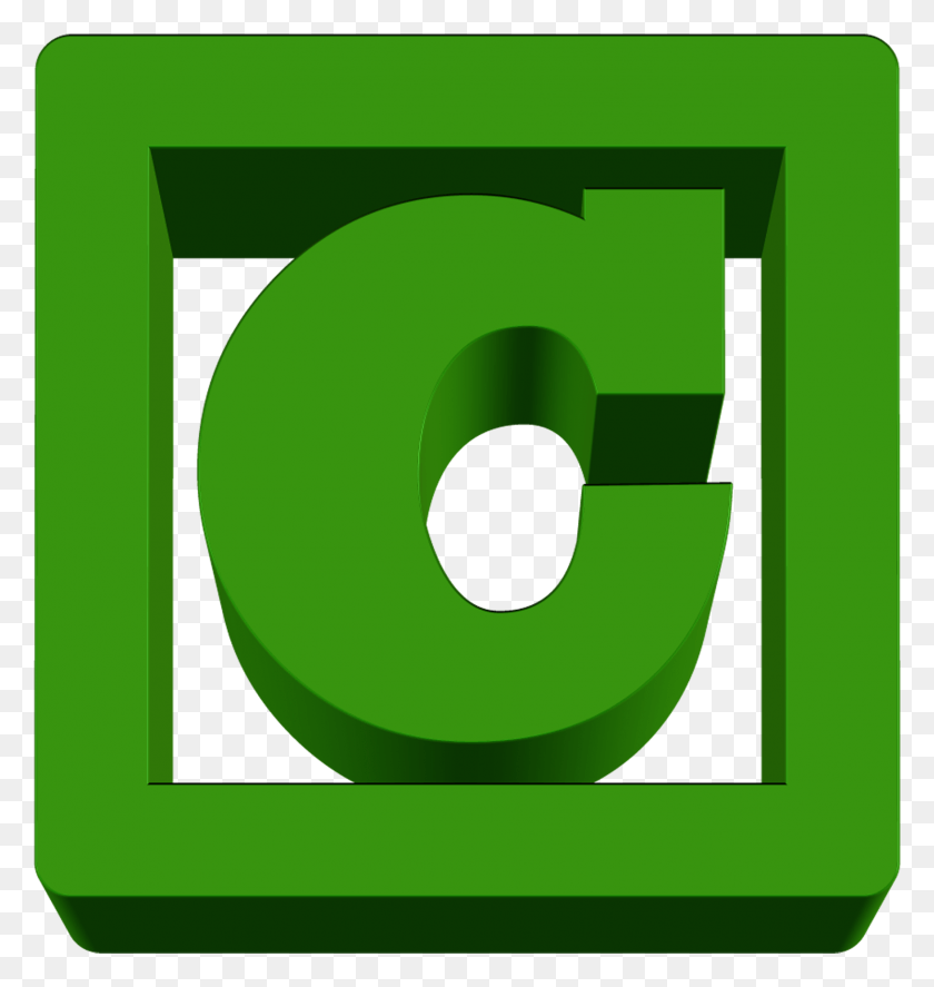 1753x1860 Descargar Png El Abc Verde Letra C En El Marco Verde Círculo, Número, Símbolo, Texto Hd Png