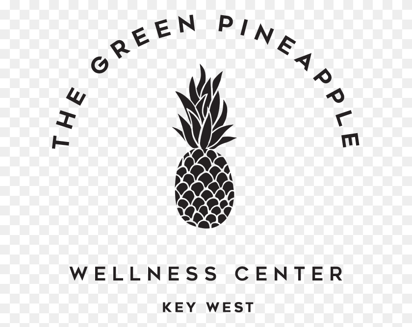 627x608 The Green Pineapple Wellness Center Green Pineapple Key West, Plant, Fruit, Food HD PNG Download