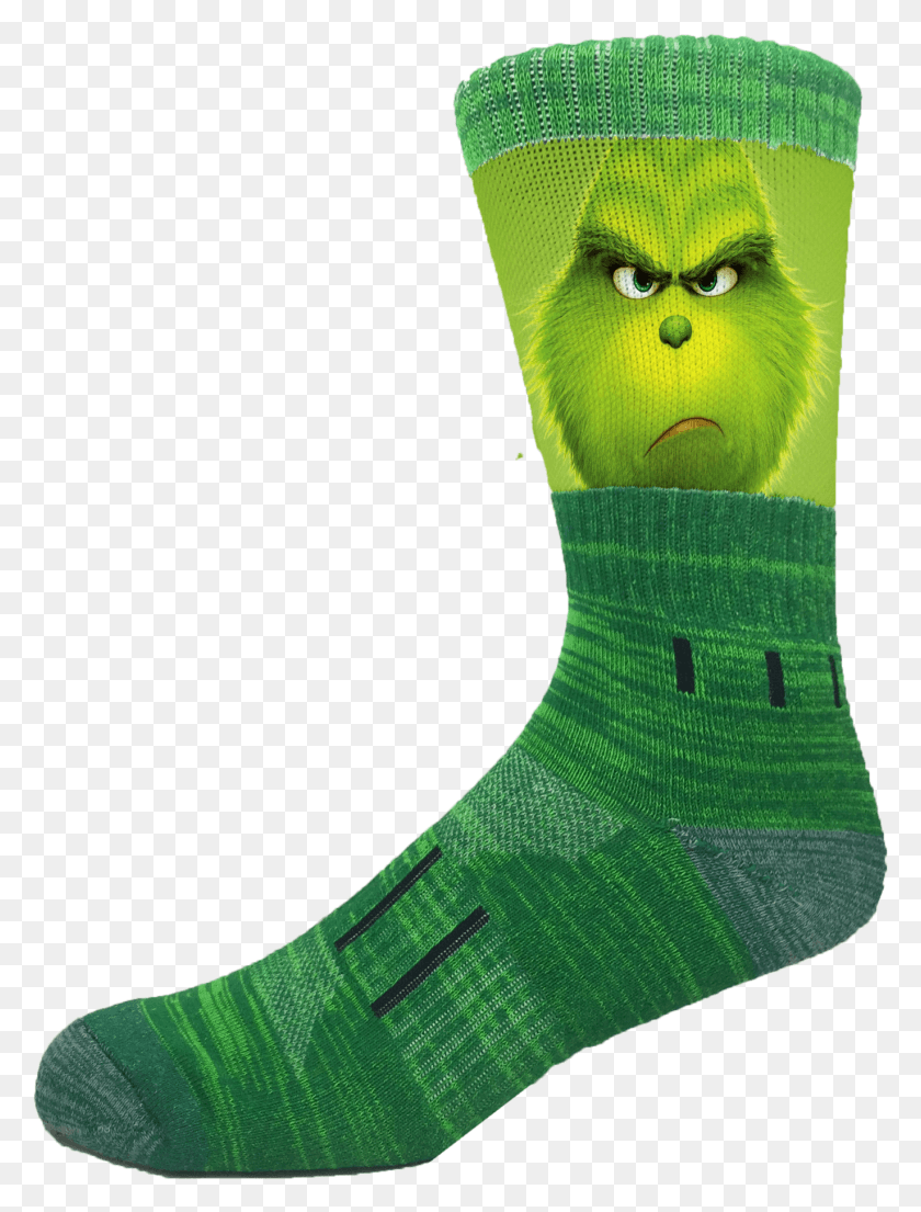 1372x1839 The Grinch Sock, Clothing, Apparel, Shoe HD PNG Download