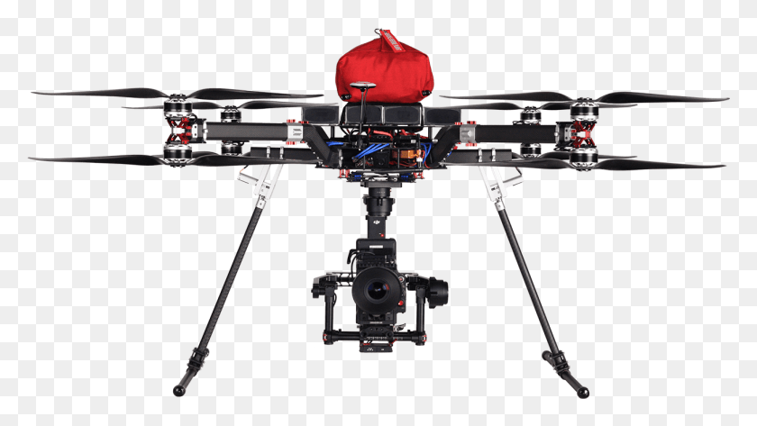 1295x687 The Gryphon Dynamics Gd 28x Heavy Lifter Uas Is Capable Helicopter Rotor, Tripod, Video Camera, Camera HD PNG Download