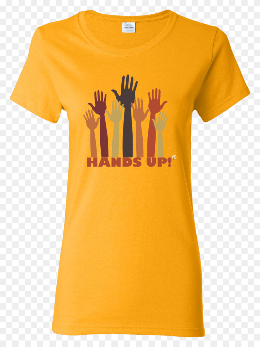 2139x2911 The Hands Up Pw2 Women39s Gold T Shirt Farmers Only T Shirts, Clothing, Apparel, T-shirt HD PNG Download