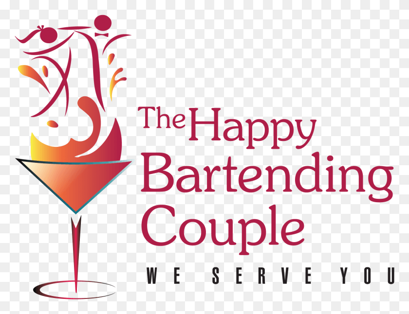 1548x1163 The Happy Bartending Couple Final 01 Wine Glass, Text, Plant, Beverage HD PNG Download