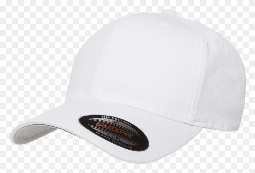 1101x724 The Hat Pros Blank Flexfit V Flexfit Cotton Twill Fitted White Flexfit Hat, Clothing, Apparel, Baseball Cap HD PNG Download