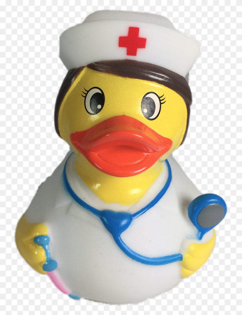 745x1034 The Head Nurse Rubber Duck Has Nurse Outfit With Red Duck, Snowman, Winter, Snow HD PNG Download