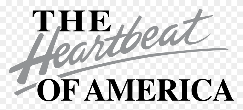 2191x905 The Heartbeat Of America Logo Transparent Chevy Logo Heartbeat Of America, Text, Alphabet, Handwriting HD PNG Download