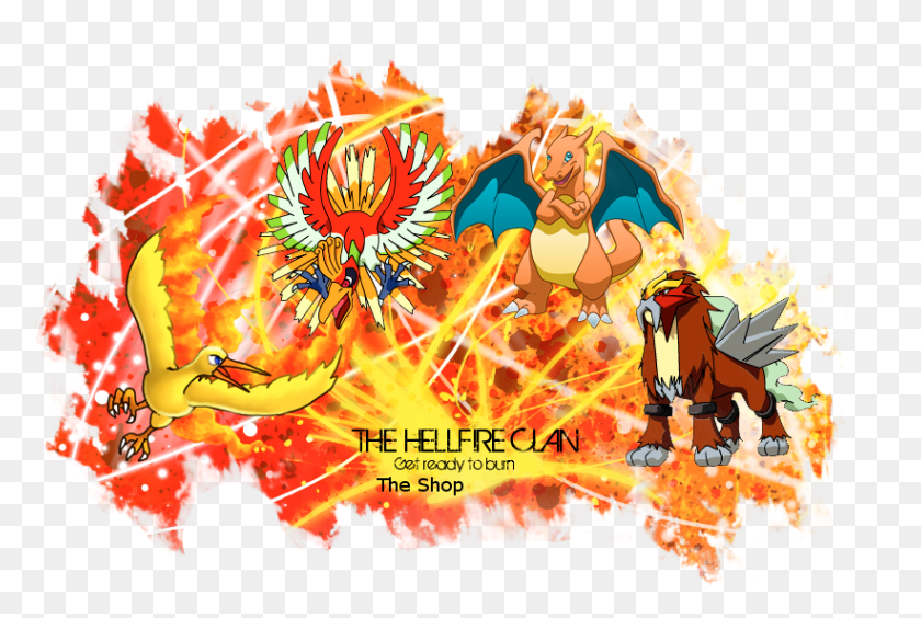 821x531 The Hellfire Clan Shop V1 Come And Take A Look Pokemon Entei, Crowd, Fire HD PNG Download