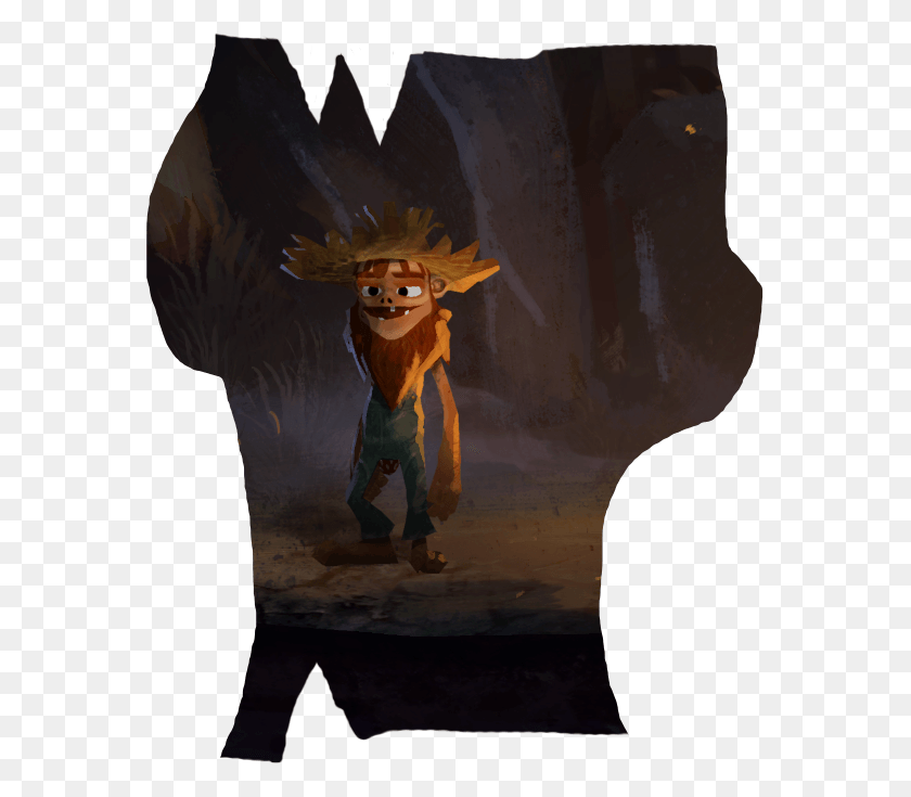 569x675 The Hillbilly Cave Game Concept Art, Mascot HD PNG Download