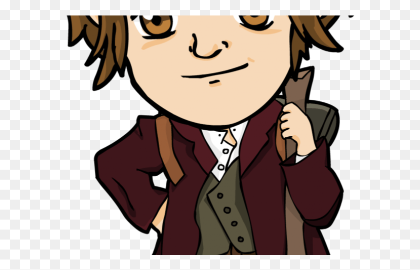 578x481 The Hobbit Cliparts Cartoon Drawings Of Bilbo Baggins, Clothing, Apparel, Person HD PNG Download