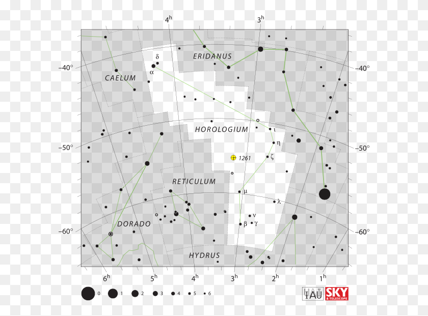 610x561 The Horologium Constellation Corvus Constellation Star Chart, Plot, Diagram, Plan HD PNG Download