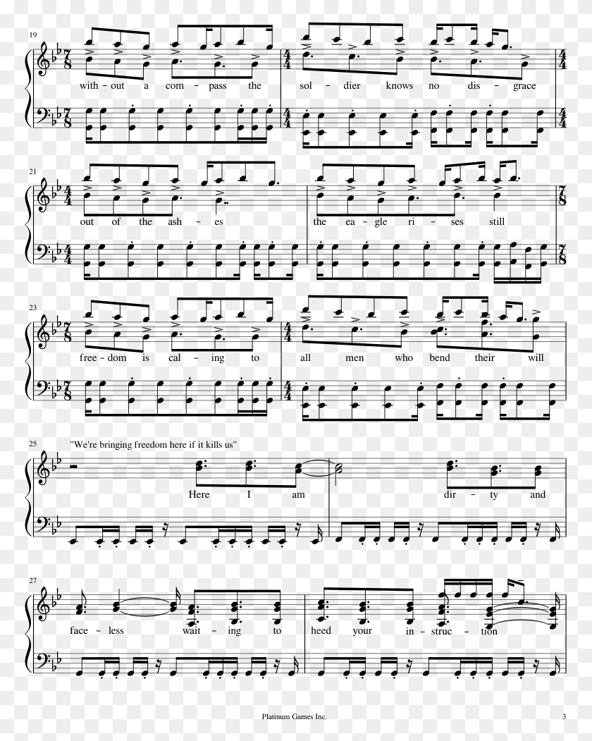771x991 The Hot Wind Blowing Sheet Music Composed By Jamie Sheet Music, Gray, World Of Warcraft HD PNG Download