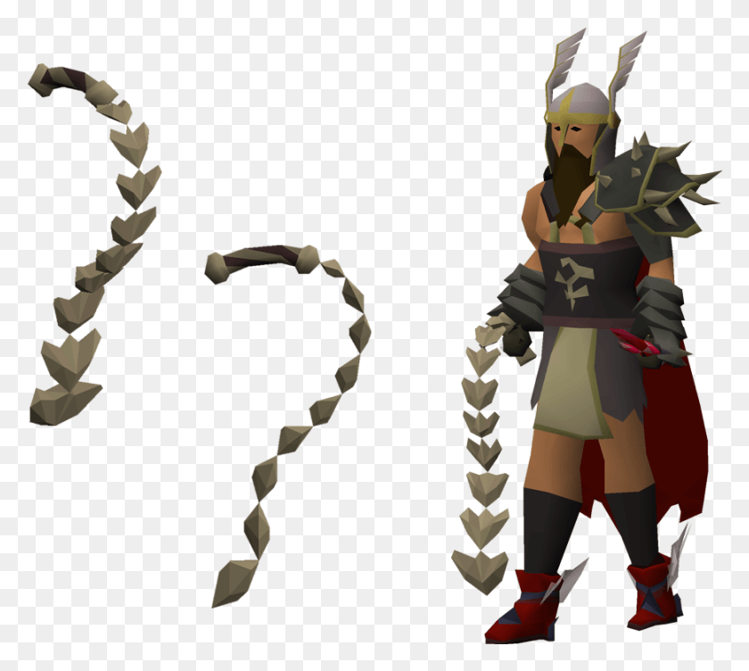 870x772 The Hydra Tail Is An Item Dropped By Hydras And The Osrs Bone Whip, Person, Human, Legend Of Zelda HD PNG Download