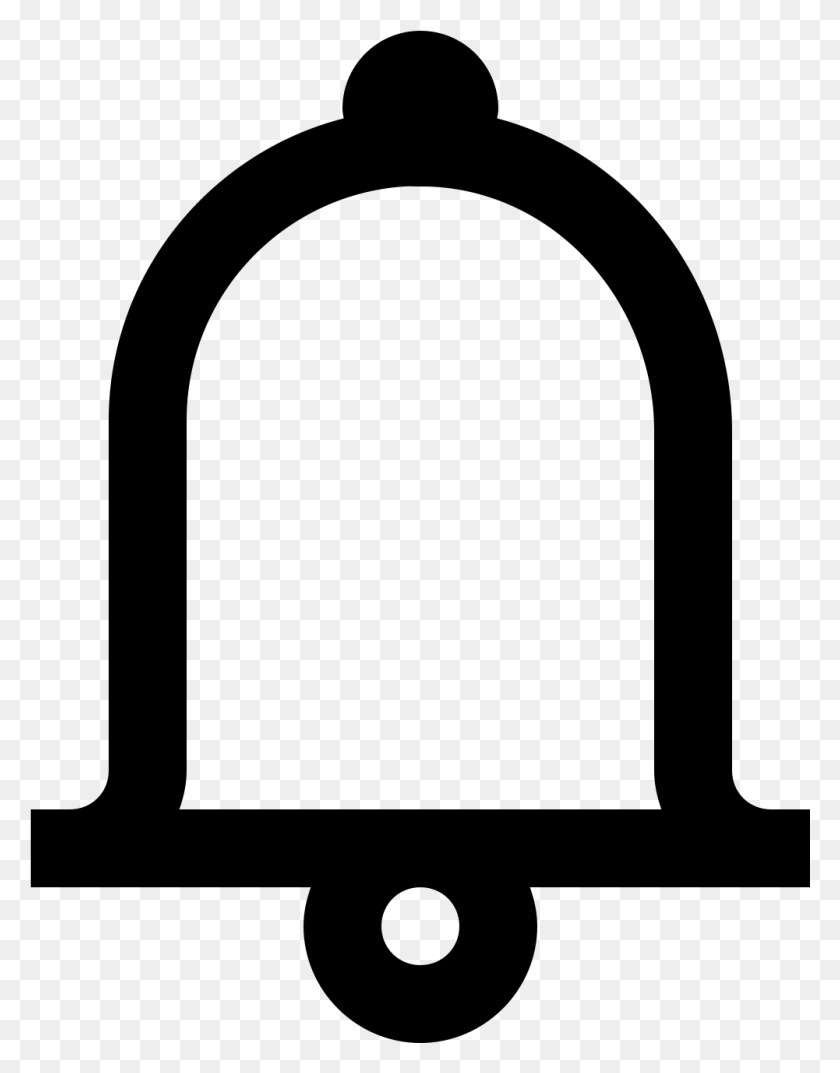 1001x1301 The Icon Is An Outline Of A Bell Calling Bell Clip Art, Gray, World Of Warcraft HD PNG Download