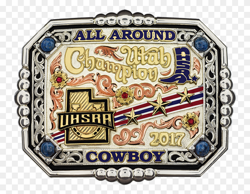748x592 The Iconic Custom Team Roping Trophy Buckle, Text, Emblem, Symbol HD PNG Download