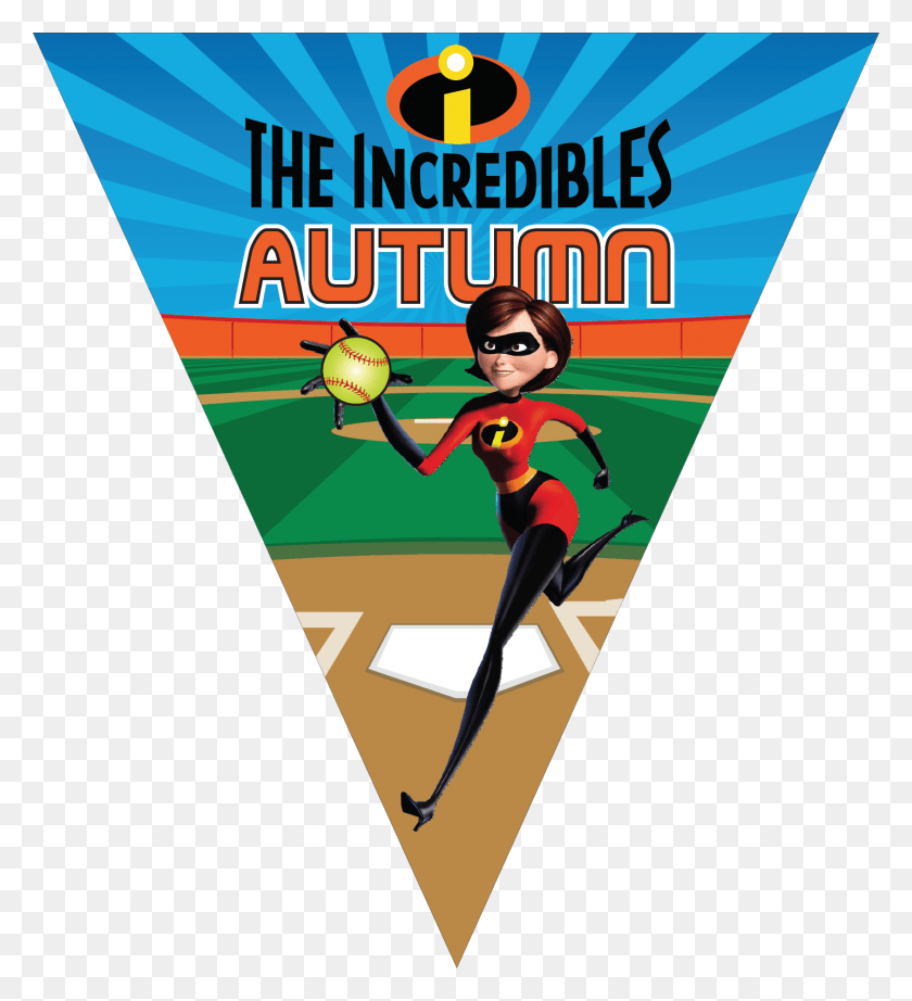 1435x1587 The Incredibles Triangle Individual Team Pennant Incredibles, Advertisement, Poster, Flyer HD PNG Download