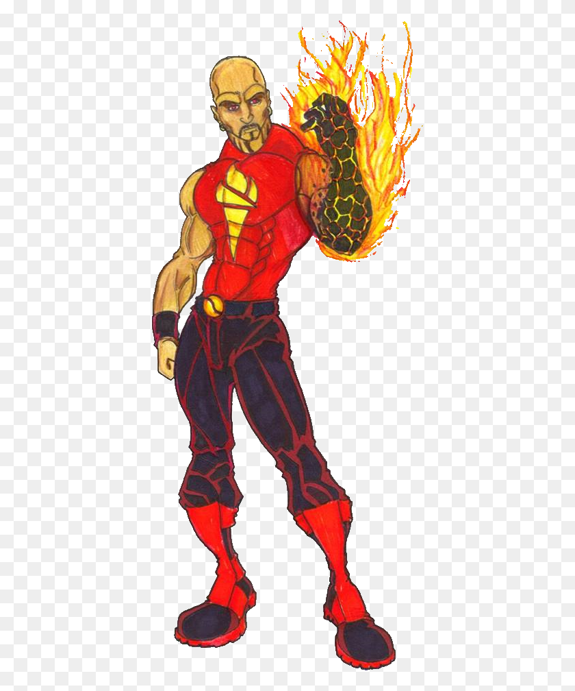 396x948 The Inferno Superhero, Person, Human HD PNG Download