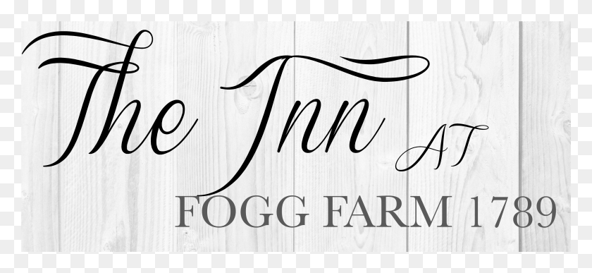 4411x1852 The Inn At Fogg Farm Каллиграфия, Текст, Почерк, Этикетка Png Скачать