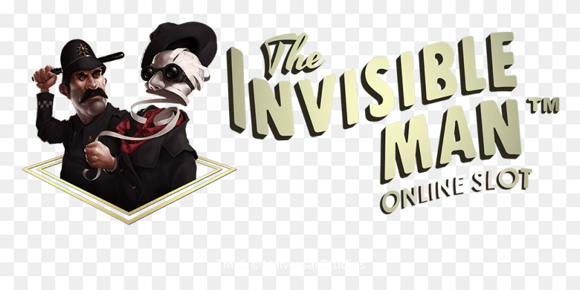 966x447 The Invisible Man Netent Invisible Man Slot, Person, Human, Text HD PNG Download