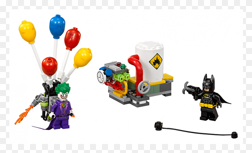 801x463 Descargar Png El Joker Globo De Escape Lego Batman Establece Joker Escape, Máquina, Persona, Humano Hd Png