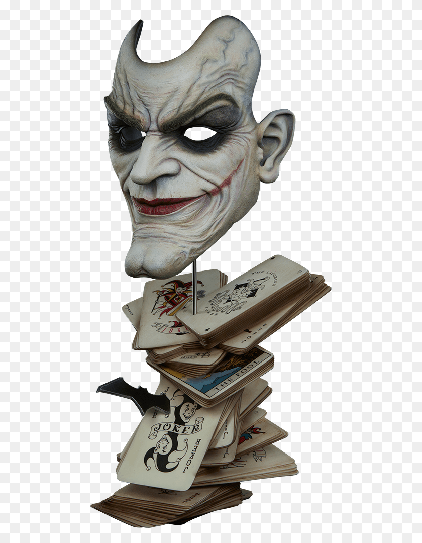 480x1020 Descargar Png El Joker Busto De Tamaño Real Busto De Joker, Texto, Multitud, Cabeza Hd Png