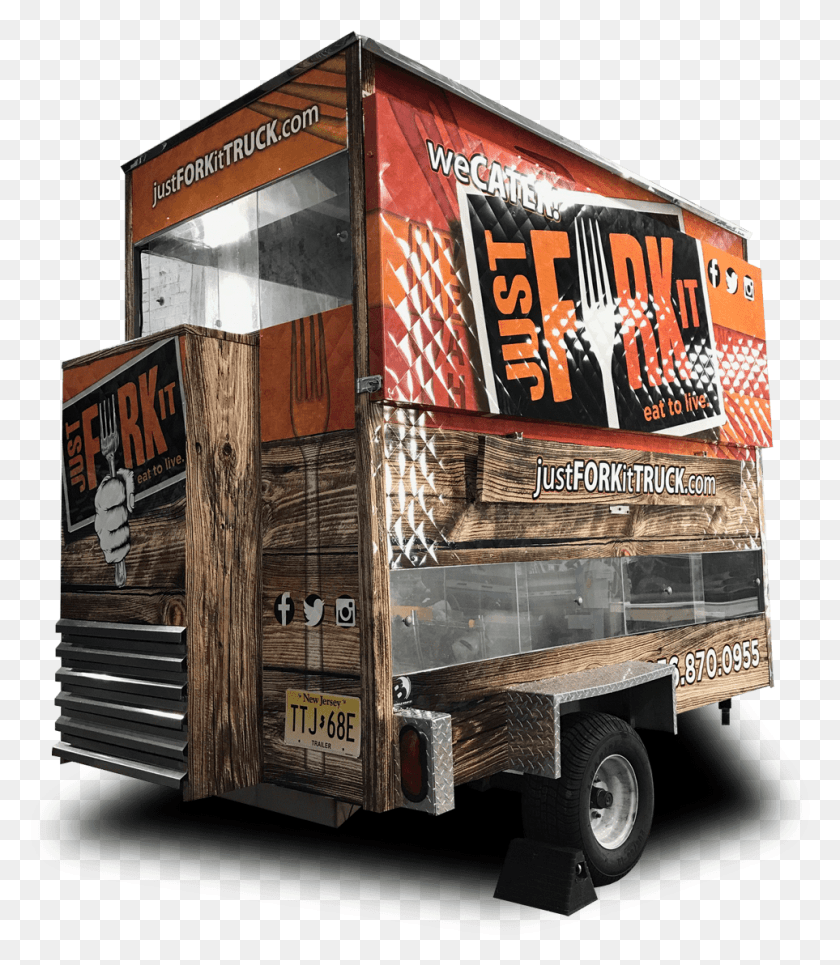 963x1118 The Just Fork In Mobile Cart Just Fork It Food Truck, Van, Vehicle, Transportation HD PNG Download
