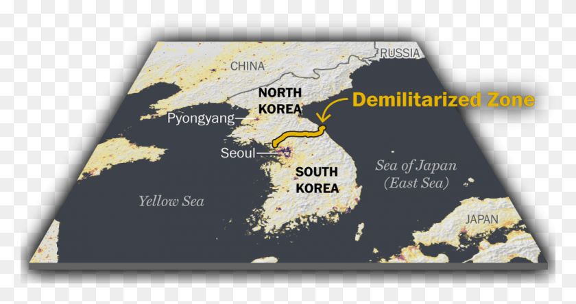 1000x493 The Korean Demilitarized Zone Was Established As A 38th Parallel Dmz Map, Plot, Diagram, Atlas HD PNG Download