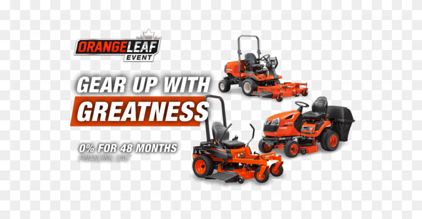 1024x495 The Kubota Orange Leaf Event Is On Now Gear Up With Robot, Tool, Lawn Mower, Kart HD PNG Download