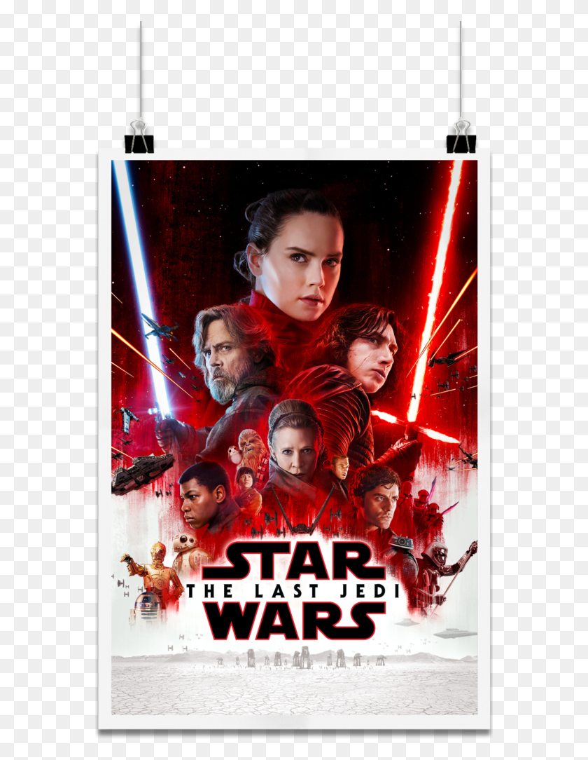 568x1024 The Last Jedi Is A 2017 Sci Fiaction Film Written Star Wars The Last Jedi Itunes, Poster, Advertisement, Flyer HD PNG Download