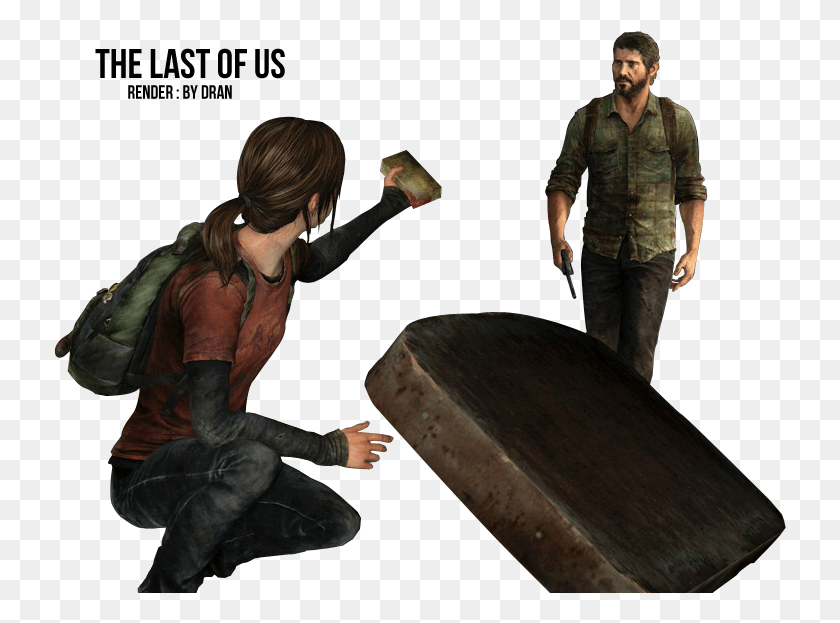 733x563 The Last Of Us Render By Diego Dran Clipartlook Sitting, Person, Human, Clothing HD PNG Download