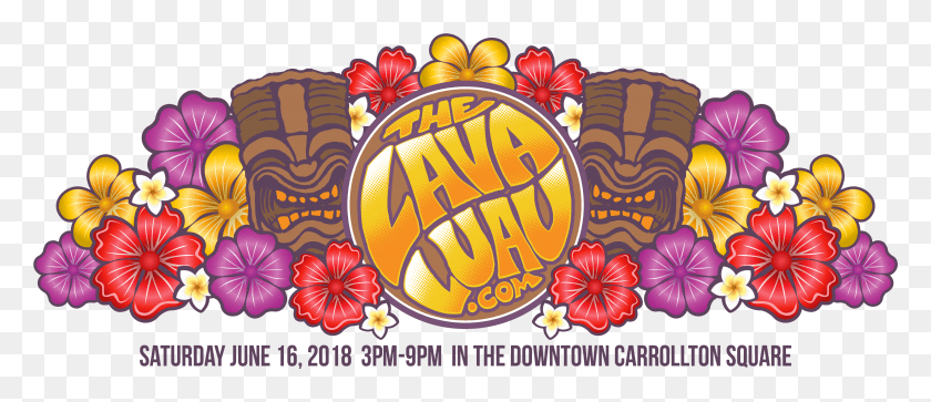 3323x1291 The Lava Luau, Graphics, Floral Design HD PNG Download